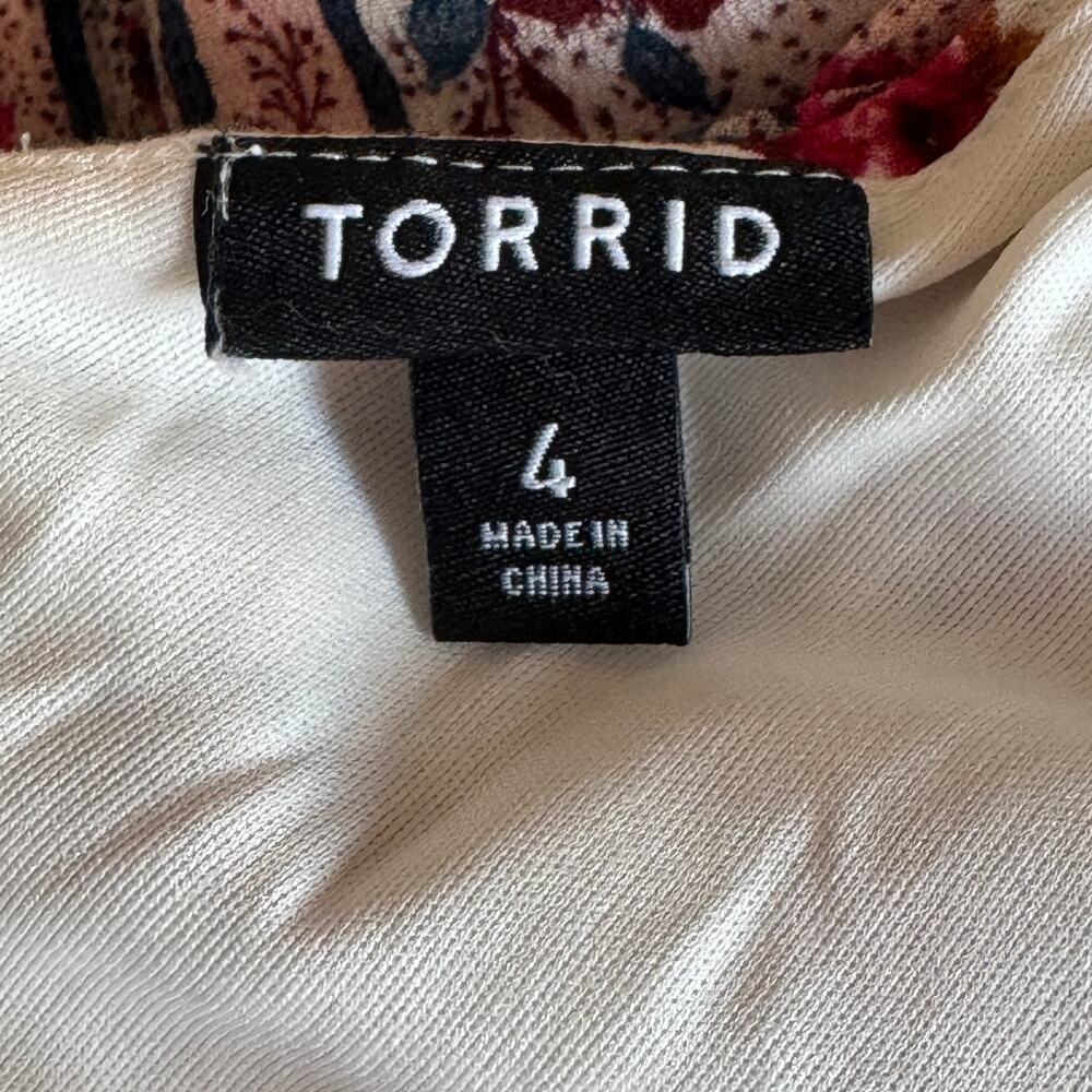 Torrid Floral Mixed-Print Dress - Picture 9 of 9